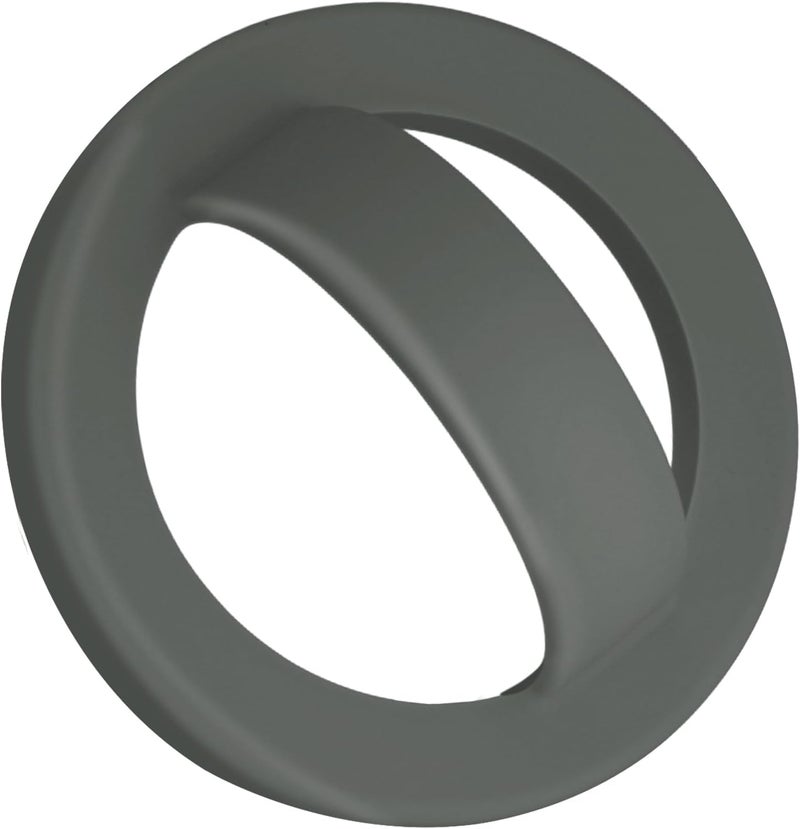 QxbBox Magnetic Silicone Ring Grip Phone Holder, Rotating Finger Loop Ring Grip Holder, Soft and Portable, Strong Magnetic Attraction, Compatible with Magsafe Phone Case (Grey) - Image 1